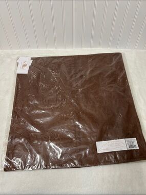Villa by Classic Hone Kona Brown leather pillow
